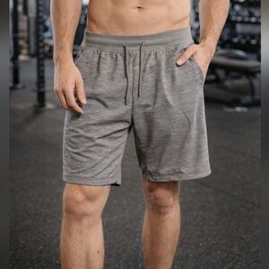 Lululemon Pace Breaker Shorts Lined 9” Heather Gray Mens Medium Training Gym